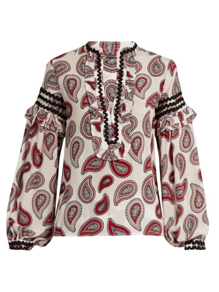Dodo Bar Or Bill Paisley-print Silk Blouse