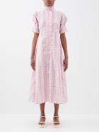 Thierry Colson - Venetia Floral-print Cotton Dress - Womens - Pink Multi