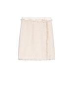 Lanvin Frayed Cotton-blend Tweed Skirt