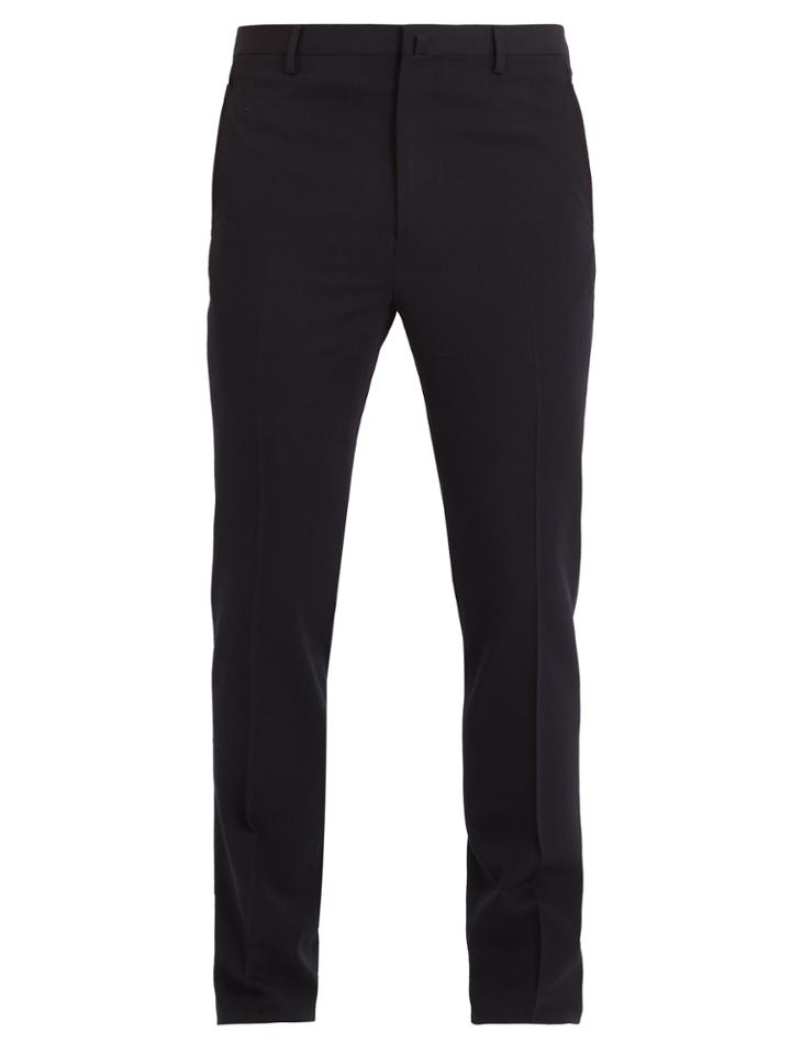 Lanvin Mid-rise Straight-leg Wool Trousers