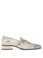 Matchesfashion.com Nicholas Kirkwood - Casati Pearl-heel Python-print Leather Moccasins - Womens - Python