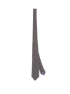 Matchesfashion.com Ralph Lauren Purple Label - Checked Cashmere Tie - Mens - Grey