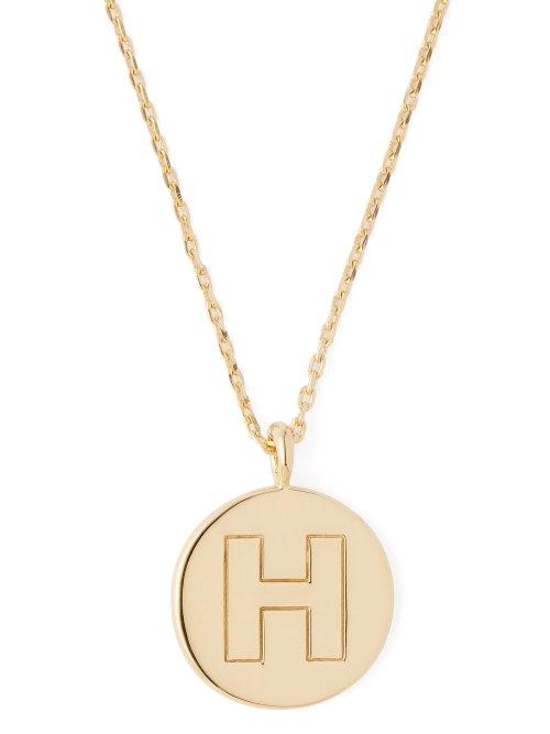 Matchesfashion.com Theodora Warre - H Charm Gold Plated Necklace - Womens - Gold