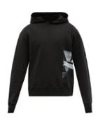 A-cold-wall* - Scan Printed Cotton-jersey Hooded Sweatshirt - Mens - Black