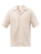 Marrakshi Life - Camp-collar Cotton Shirt - Mens - Cream