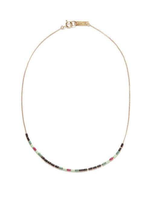 Isabel Marant - Beaded Necklace - Womens - Black Multi