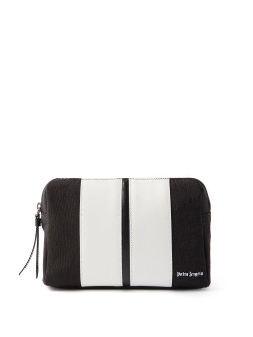 Palm Angels - Track Nylon Wash Bag - Mens - Black