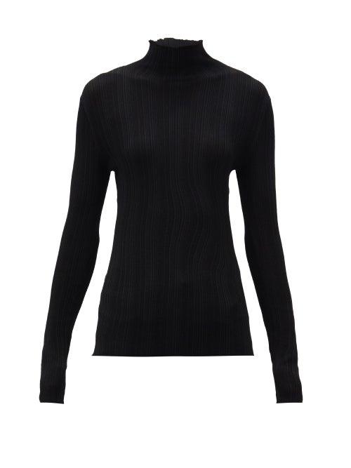 Matchesfashion.com Totme - Narano Roll-neck Ribbed Sweater - Womens - Black