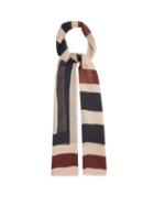 Matchesfashion.com Etro - Linear-print Cashmere Scarf - Mens - White