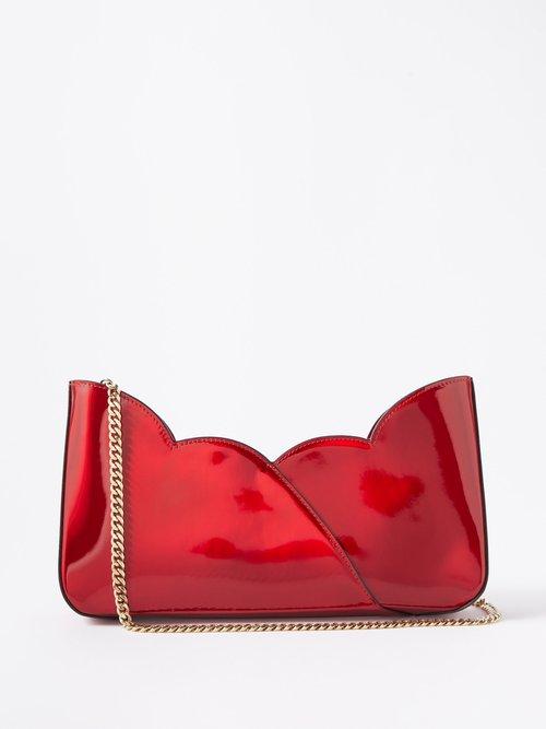 Christian Louboutin - Hot Chick Patent-leather Shoulder Bag - Womens - Red