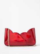 Christian Louboutin - Hot Chick Patent-leather Shoulder Bag - Womens - Red