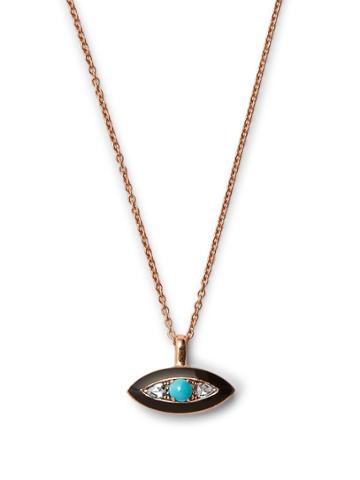 Selim Mouzannar Diamond, Enamel & Rose-gold Necklace