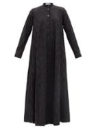 Ladies Rtw Palmer//harding - Love Exposed Broderie-anglaise Cotton Maxi Dress - Womens - Black