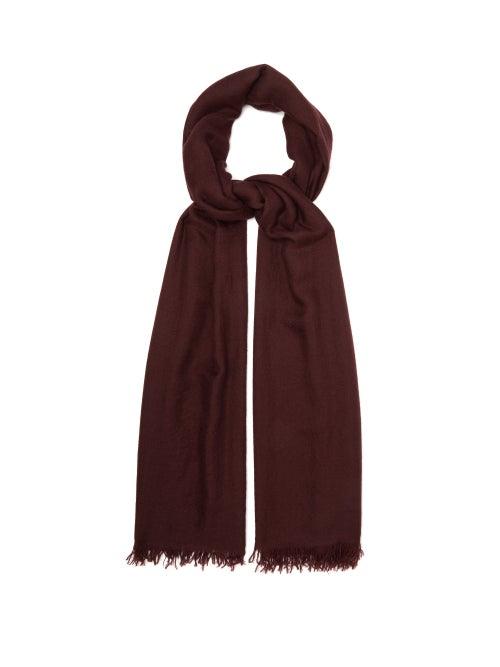 Matchesfashion.com Raey - Superfine Cashmere Scarf - Mens - Dark Purple