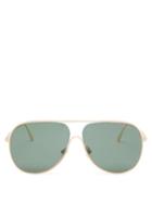 Ladies Accessories Tom Ford Eyewear - Alec Aviator Metal Sunglasses - Womens - Gold