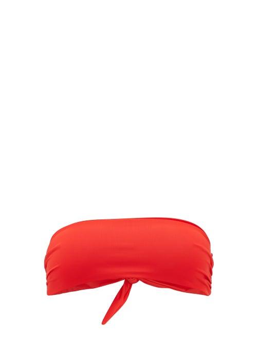 Matchesfashion.com Mara Hoffman - Abigail Bandeau Bikini Top - Womens - Red