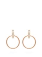 Matchesfashion.com Spinelli Kilcollin - Theano Diamond, 18kt Rose Gold & Gold Earrings - Womens - Gold