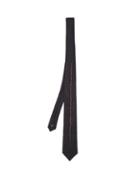 Matchesfashion.com Title Of Work - Copper Bead Embellished Silk Twill Tie - Mens - Navy