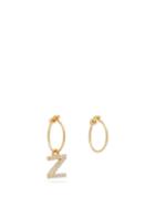 Matchesfashion.com Theodora Warre - Z Charm Gold Plated Earrings - Womens - Gold