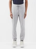 Moncler - Drawstring Cotton-jersey Track Pants - Mens - Grey