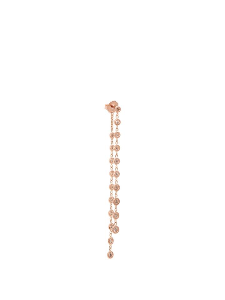 Jacquie Aiche Diamond Rose-gold Single Earring