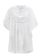 Matchesfashion.com Melissa Odabash - Brooke Crochet-lace Cotton-calico Kaftan - Womens - White