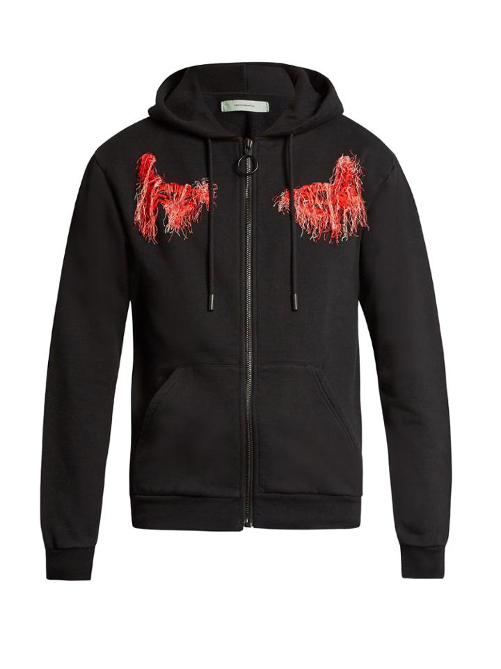 Off-white Scorpion Cotton-jersey Hooded Sweatshirt