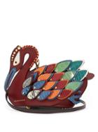 Matchesfashion.com Burberry - Swan Snakeskin And Leather Bag - Womens - Multi