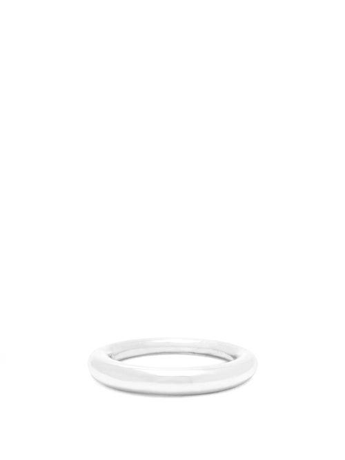 Matchesfashion.com All Blues - Hungry Snake White Gold Vermeil Silver Ring - Womens - Silver