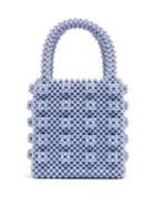 Matchesfashion.com Shrimps - Antonia Faux Pearl Embellished Bag - Womens - Blue