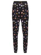 Christopher Kane Pansy-print Slim-leg Satin Trousers