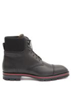 Matchesfashion.com Christian Louboutin - Citycroc Leather Lace-up Boots - Mens - Black