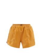 Staud - Veneto Faux-leather Shorts - Womens - Brown