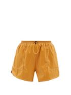 Staud - Veneto Faux-leather Shorts - Womens - Brown