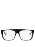 Gucci - Bi-colour Square Acetate Glasses - Mens - Black