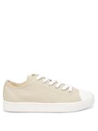 Matchesfashion.com Junya Watanabe - Low-top Cotton-canvas Trainers - Mens - Light Beige