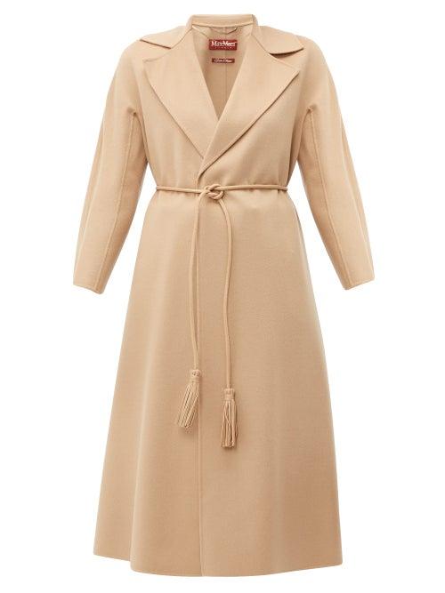 Matchesfashion.com Max Mara Studio - Oncia Coat - Womens - Camel
