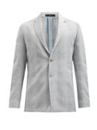 Matchesfashion.com Paul Smith - Single-breasted Faded-check Wool-blend Suit Jacket - Mens - Light Grey
