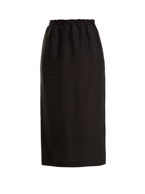 Matchesfashion.com Raey - Elasticated Waist Skirt - Womens - Black