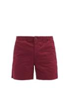 Matchesfashion.com Polo Ralph Lauren - Prepster Classic-fit Cotton-blend Chino Shorts - Mens - Burgundy