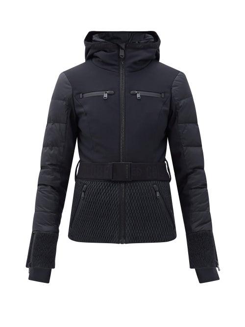 Matchesfashion.com Goldbergh - Stylish Belted Quilted Down Ski Jacket - Womens - Black
