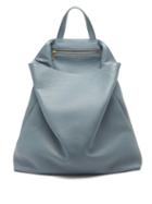 Matchesfashion.com Tsatsas - Fluke Grained-leather Tote Bag - Womens - Light Blue