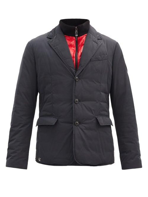 Matchesfashion.com Ralph Lauren Purple Label - Single-breasted Recycled-shell Down Jacket - Mens - Black