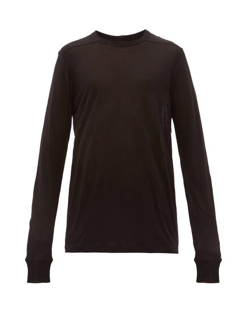 Matchesfashion.com Rick Owens - Long Sleeve Jersey T Shirt - Mens - Black