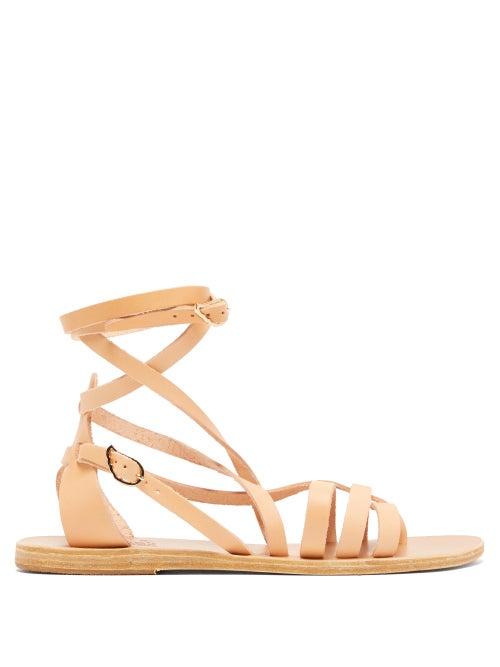 Matchesfashion.com Ancient Greek Sandals - Satira Wrap Around Leather Sandals - Womens - Tan