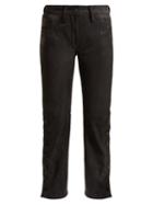 Matchesfashion.com Ann Demeulemeester - Distressed Leather Trousers - Womens - Black