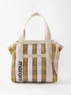 Isabel Marant - Darwen Check-nylon Tote Bag - Womens - Pink Multi