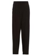 Alexander Mcqueen Fil Coup Embroidered Crepe Trousers
