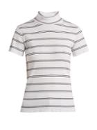 A.p.c. Clea Striped Cotton-blend Top