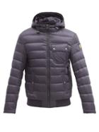Matchesfashion.com Belstaff - Streamline Quilted Down Hooded Coat - Mens - Navy